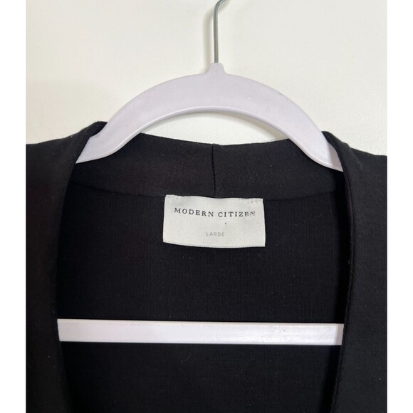 Modern Citizen Dress Womens Large Black V-Neck Midi Shift - Picture 11 of 12